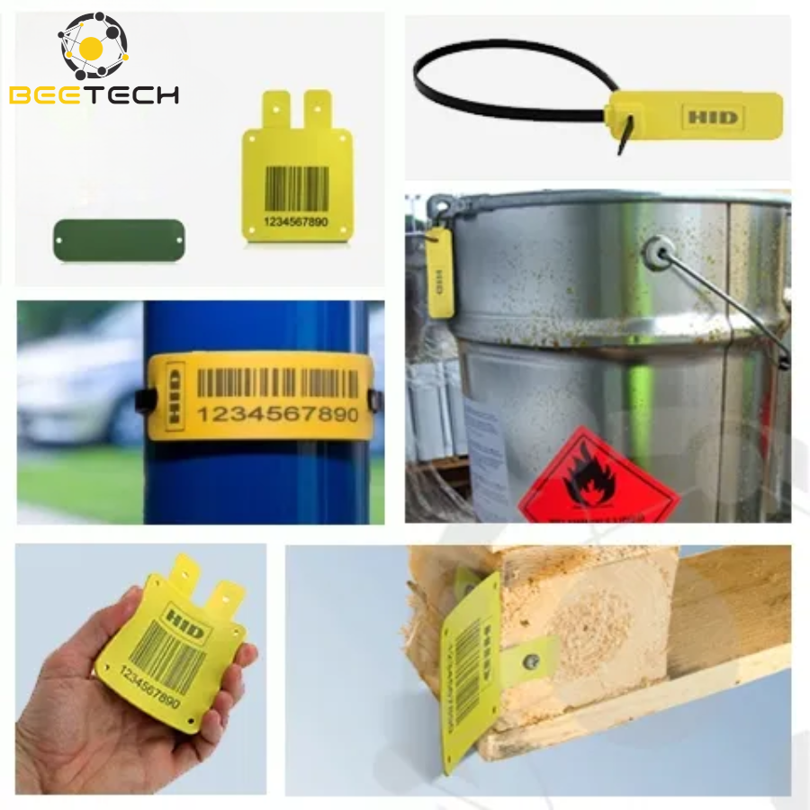 Chíp HID Global SlimFlex Standard UHF Higgs 3 83x25x3mm Yellow 7mm holes