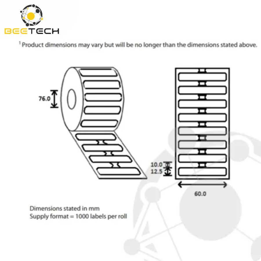 Omni-ID IQ 350 On Metal RFID Label